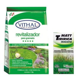 Fertilizante Revitalizador Grama Vithal 1kg + Matt Tiririca