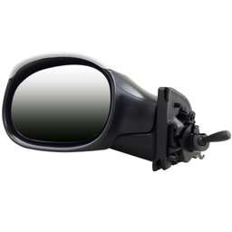 Espelho Retrovisor Externo Controle Manual Base de Plástico Prime para Pintar Citroen C3 2003 até 2012 Esquerdo - Motorista