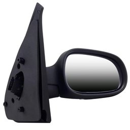 Espelho Retrovisor Externo Preto Texturizado Controle Elétrico Renault Clio 99 até 2012 Direito - Passageiro