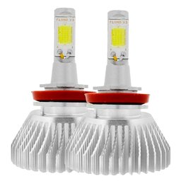 Kit Lâmpada de LED H9 32W 2800 Lúmens 6000K para Farol Automotivo com 2 Unidades