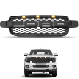 Grade Frontal Ranger 2024 Modelo Raptor Preto com Led