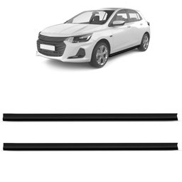 Spoiler Lateral Automotivo Saia Universal 1,99m Preto Tgpoli