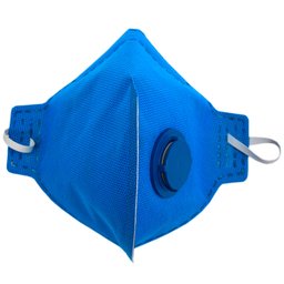 Máscara Respiradora Descartável PFF1 com Válvula Tamanho Único Azul