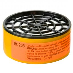 Cartucho com Filtro RC 203 para Máscaras Respirador Semifacial CG 306