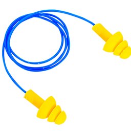 Protetor Auricular em Copolímero Tipo Plug com Cordão em PVC