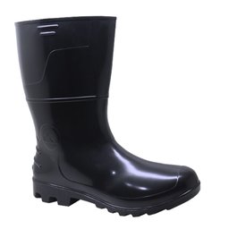 Bota de Segurança Safety Boots em PVC 6028P Preto Cano Médio N°35