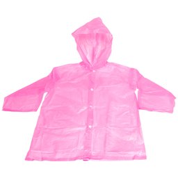 Capa de Chuva Infantil PVC Rosa