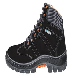 Bota Ocupacional Premier Plus com Solado Poliuretano Bidensidade TPU Nr. 33 Preto com Bico de Plástico