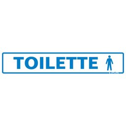 Placa De Sinalização Toilette Masculino 5x25cm