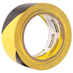 Fita adesiva para demarcação 48 mm x 30 m zebrada NOVE54