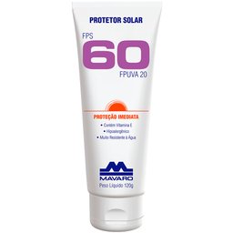 Protetor Solar FPS60 120G -MAVARO-A382