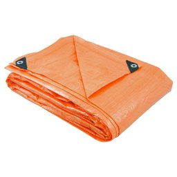 Lona de Polietileno Laranja 6m x 6m 