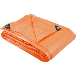 Lona de polietileno laranja 2 m x 2 m 