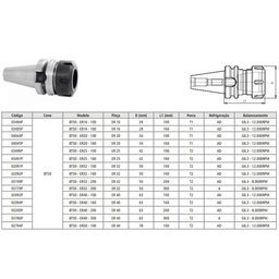 Porta Pinças ER Modelo BT50 - ER20 - 100 - MAS 403 BT BT-FIXO-589027 - Imagem