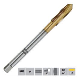 Macho Para Máquina HSSE M12,0 X 1,0 POT 270/1 - DIN 374 TIN - OSG-614472