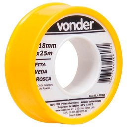 Fita Veda-Rosca 18mm x 25m-VONDER-1026001825