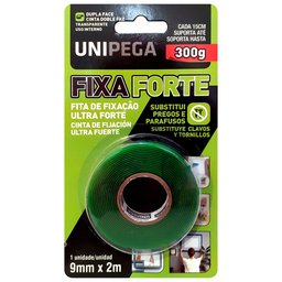 Fita Dupla Face Fixa Forte  9mm x 2m -UNIPEGA-05350003
