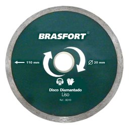 Disco Diamantado Água Liso (10 x 1.5 x 20 mm) - Brasfort-BRASFORT-260584