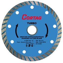 Disco de Corte Diamantado Turbo 200 mm