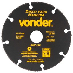 Disco de Corte DMV 110mm para Madeira