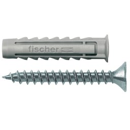 Conjunto de Bucha Nylon SX10 10mm com Parafusos 5 Unidades -FISCHER-603055