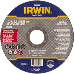 Disco de Corte Fino Metal/Inox 9” x 2,0mm x 7/8” - IW401901 IRWIN -IRWIN