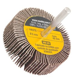 Roda de Lixa 60 x 20mm com Haste Grão 80