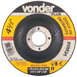 Disco de Desbaste 115mm VDA 64-VONDER-1206640450