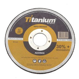 Kit 60 Discos de Corte Fino 4.1/2 Pol. Super Premium Titanium 5047