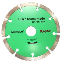 Disco de Corte Diamantado Rayo Segmentado de 5 Pol. 125 x 22,2 x 1,9mm