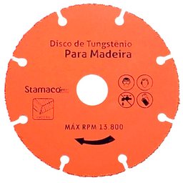 Disco de Tungstênio para Madeira 4 3/8 Pol.-STAMACO-2697
