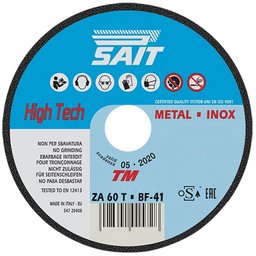 Disco de Corte Inox ZA60T 115 x 0,8 x 22,2mm-SAIT-1604