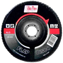 Disco Flap Prata Grão 80 180 x 22mm