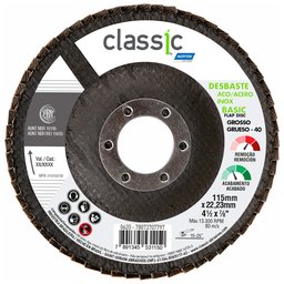 Disco Flap Classic Basic 115mm Grão 40-NORTON-78072707797
