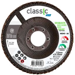 Disco Flap Classic Basic 115mm Grão 80-NORTON-78072707800