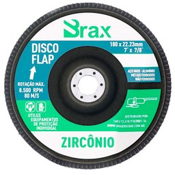 Disco Flap Zircônio Azul 7 x 7/8Pol. Grão 40