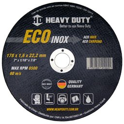 Disco de Corte Eco Inox 178 X 1,6 X 22,2mm