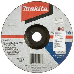 Disco de Corte Abrasivo para Metais Grão 30 180x22,23mm