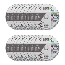 Combo com 18 Discos de Corte Classic 115 x 1 x 22,23mm para Metais e Aço