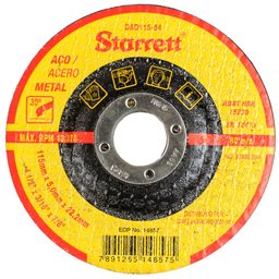 Disco de Desbaste de 4.1/2 Pol. para Metal-STARRETT-DAD115-54