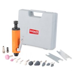 Kit Mini Retífica Pneumática 1/4 Pol. com Acessórios e Maleta