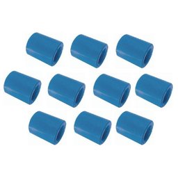 Kit Com 10 Peças - Luva Azul Ppr Para Ar Comprimido Topfusion Ø 25mm