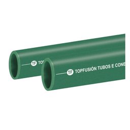 Tubo Ppr Para Rede De Água Fria 50 Mm Barra 3 Metros - Topfusion
