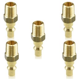 5 Adaptador de Rosca Macho para Engate Rápido de 1/4 Pol.