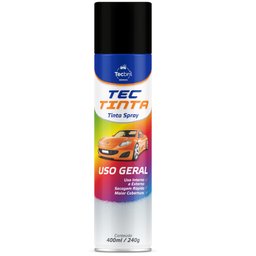 Tinta Spray Uso Geral Preto Fosco 400ml/240g