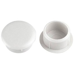 Tapa-Furo Plástico Branco 6mm com 20 Unidades