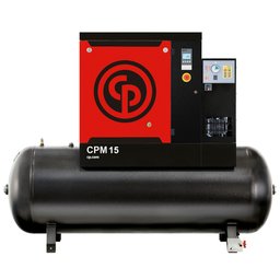 Compressor de Ar Parafuso 15CV 10,8 Bar 47 PCM 265 Litros 220V