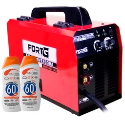 Máquina de Solda Multifuncional FORTGPRO-FG4512 MIG/MAG com e sem Gás  + 2 Protetores Solar NUTRIEX-60962 120ml -FORTG-K2091