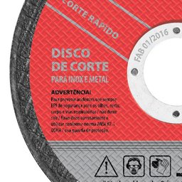 DISCO DE CORTE - MTX - Ø7X1/16X7/8 (180X1,6X22,23MM) - INOX E METAL 