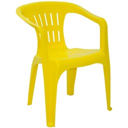 Cadeira Atalaia em Polipropileno Amarelo